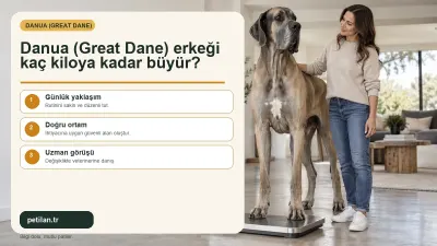 Danua (Great Dane) erkeği kaç kiloya kadar büyür?