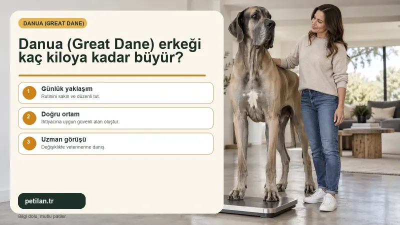 Danua (Great Dane) erkeği kaç kiloya kadar büyür?