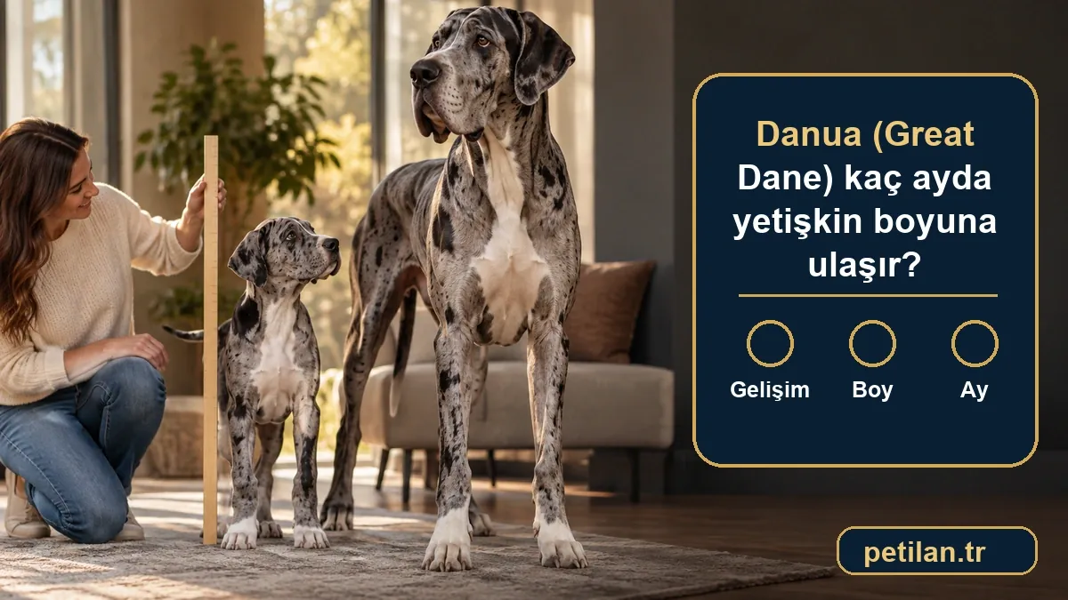 Danua (Great Dane) kaç ayda yetişkin boyuna ulaşır?