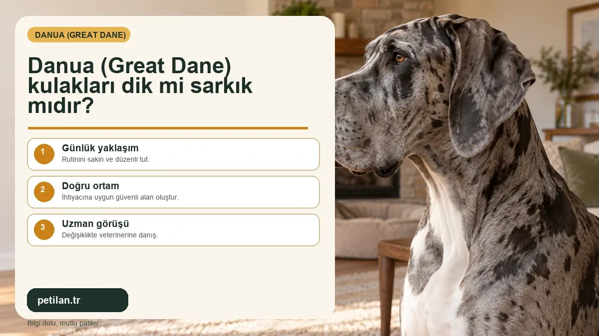 Danua (Great Dane) kulakları dik mi sarkık mıdır?