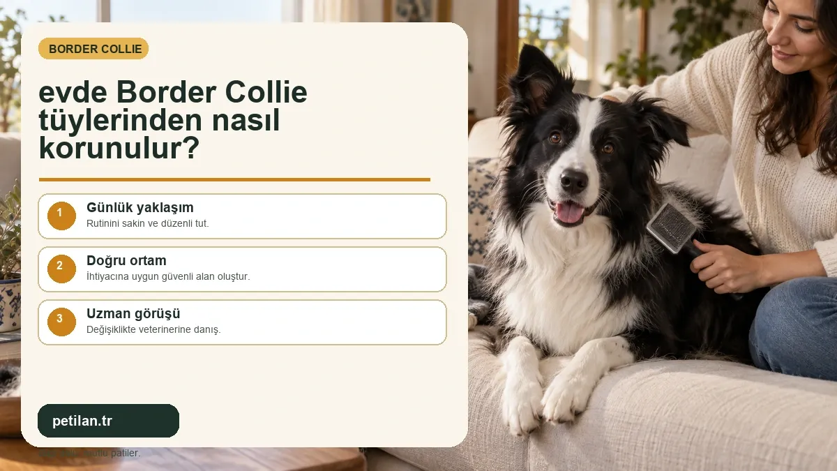 evde Border Collie tüylerinden nasıl korunulur?