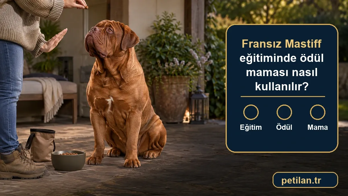 Fransız Mastiff eğitiminde ödül maması nasıl kullanılır?