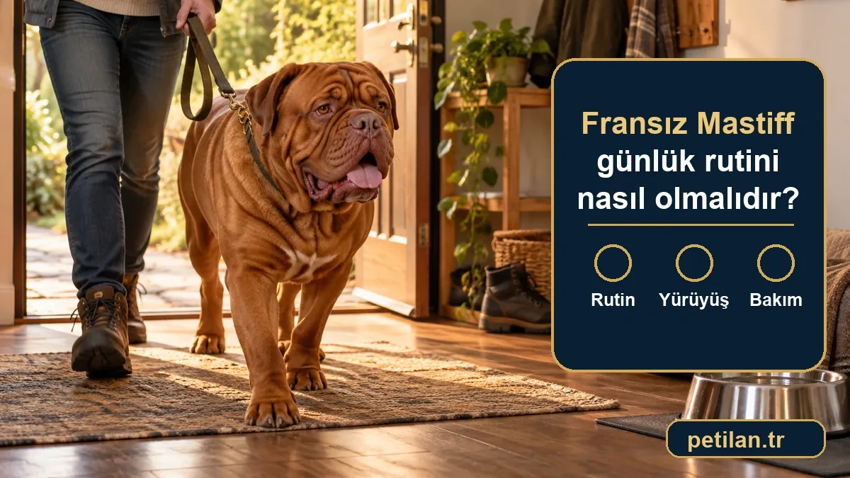 Fransız Mastiff günlük rutini nasıl olmalıdır?