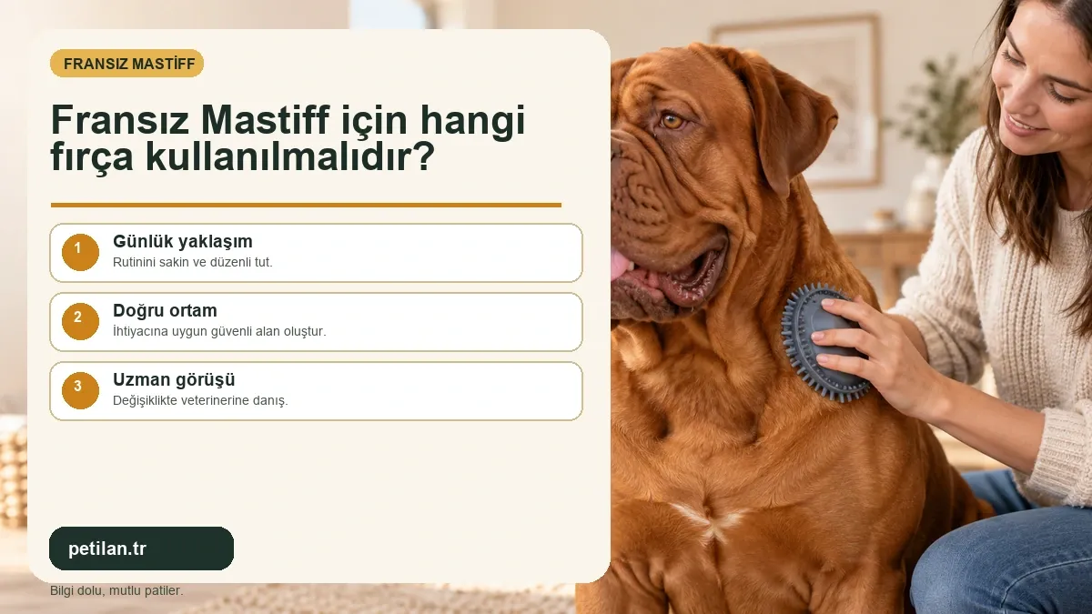Fransız Mastiff için hangi fırça kullanılmalıdır?