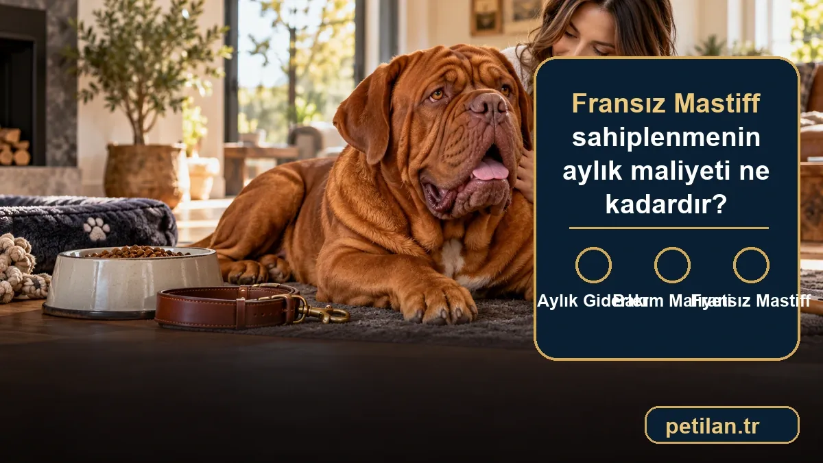 Fransız Mastiff sahiplenmenin aylık maliyeti ne kadardır?