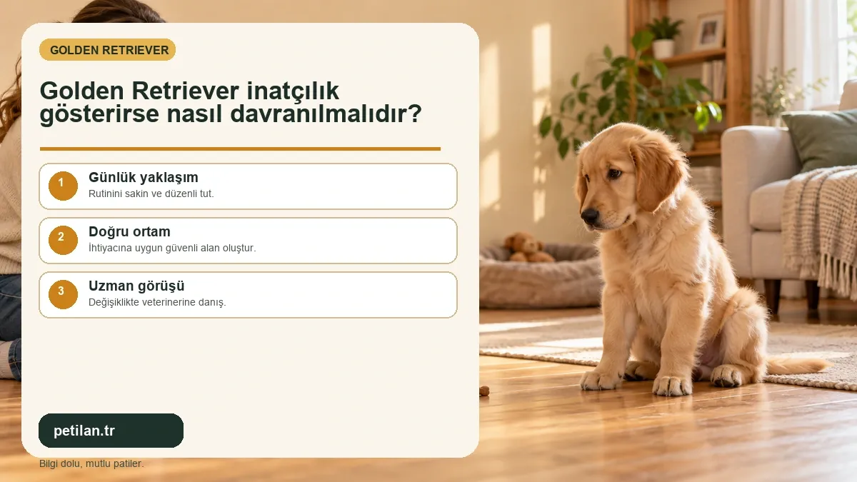 Golden Retriever inatçılık gösterirse nasıl davranılmalıdır?