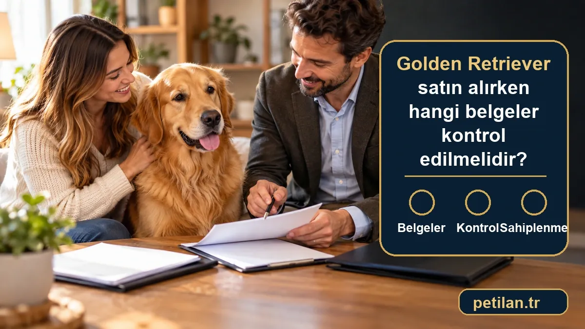 Golden Retriever satın alırken hangi belgeler kontrol edilmelidir?