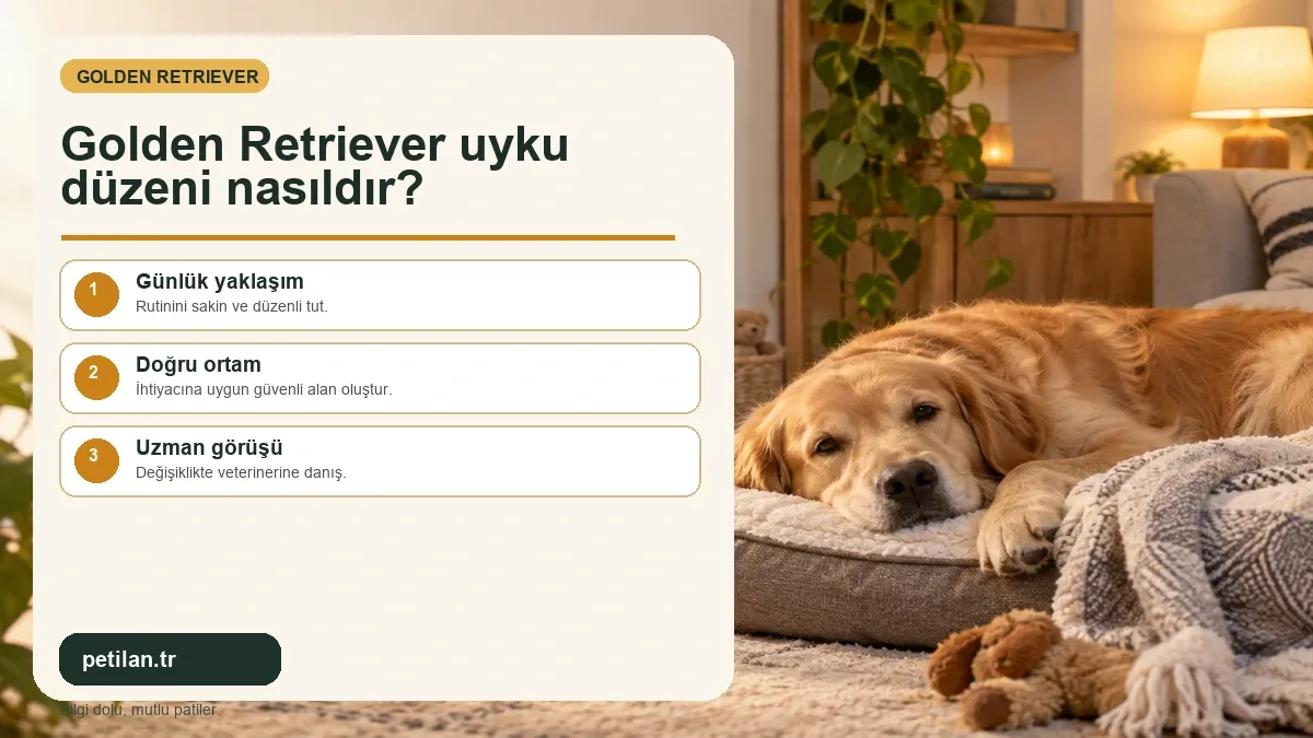 Golden Retriever uyku düzeni nasıldır?