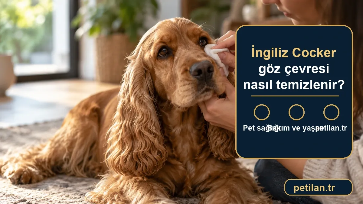 İngiliz Cocker göz çevresi nasıl temizlenir?