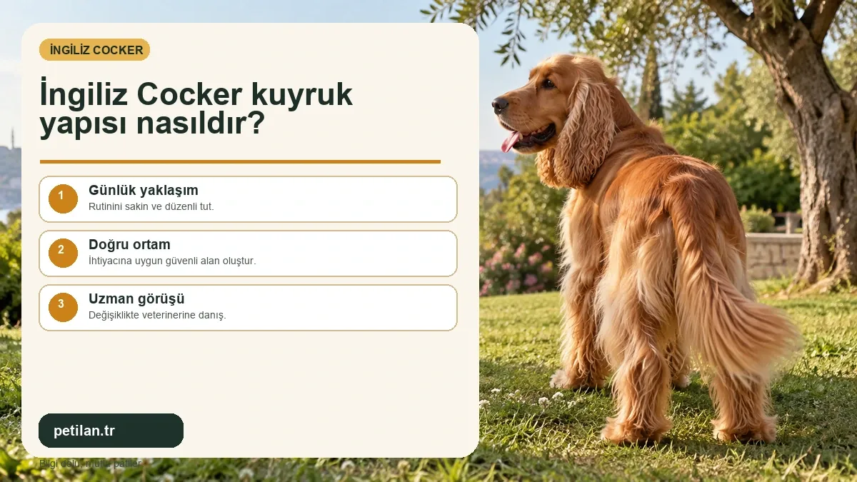 İngiliz Cocker kuyruk yapısı nasıldır?