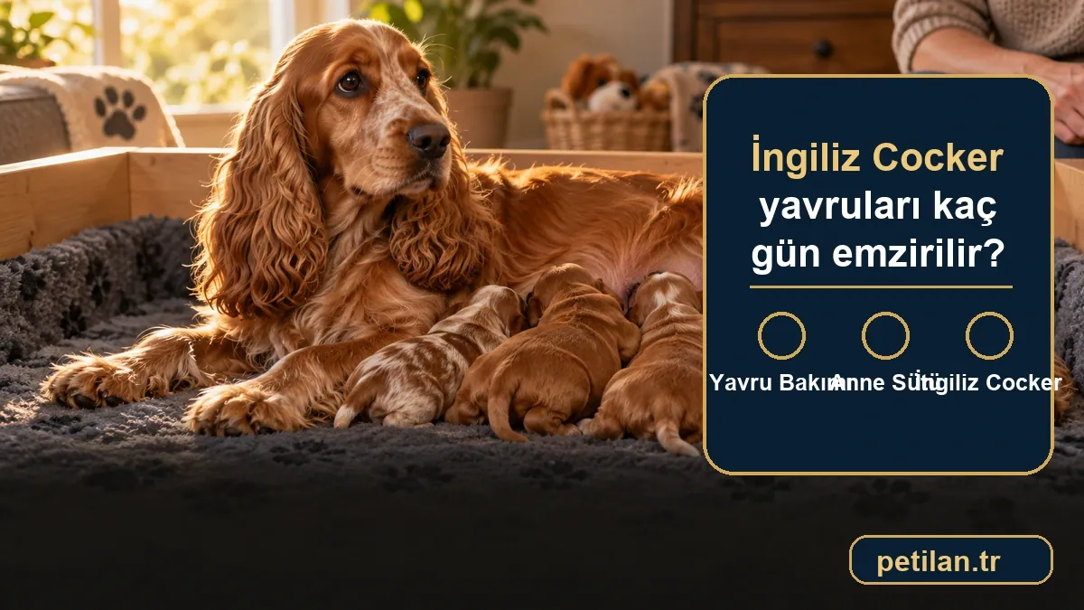 İngiliz Cocker yavruları kaç gün emzirilir?