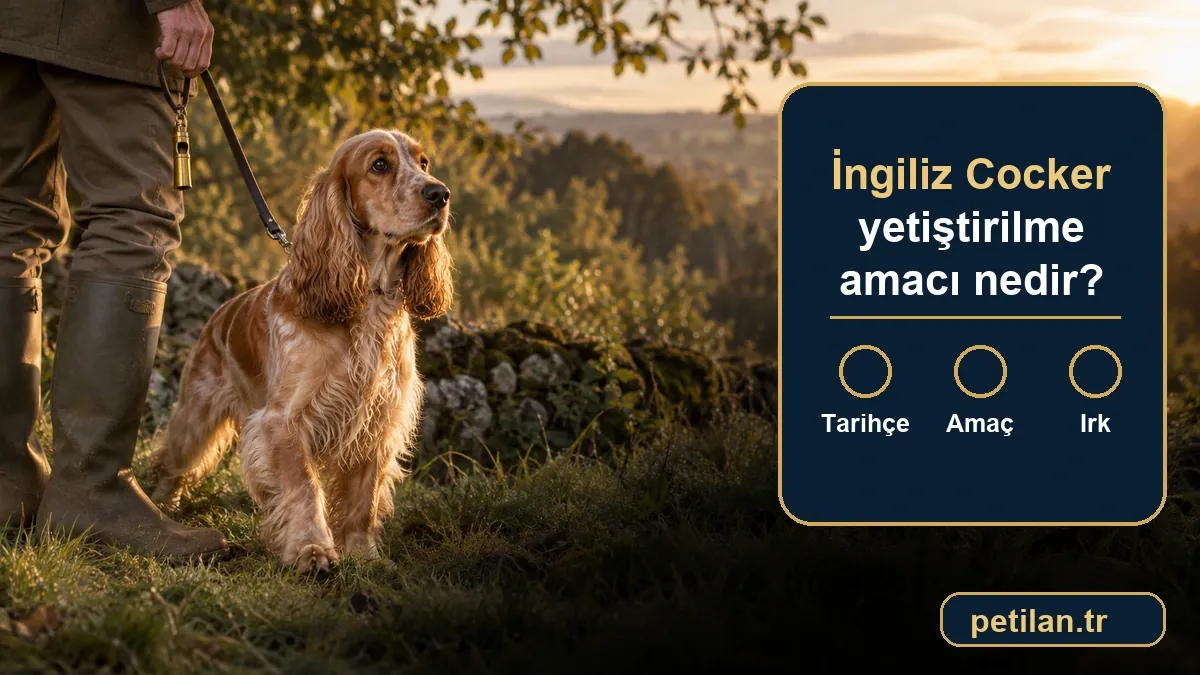 İngiliz Cocker yetiştirilme amacı nedir?