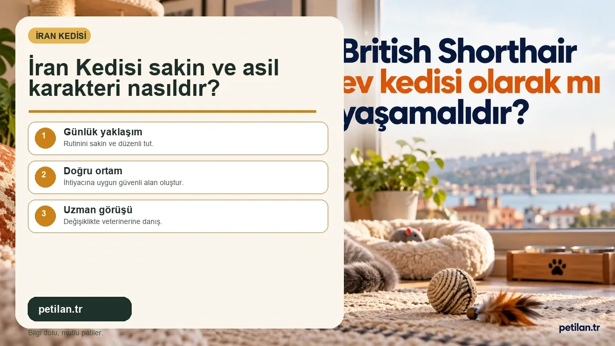 İran Kedisi sakin ve asil karakteri nasıldır?