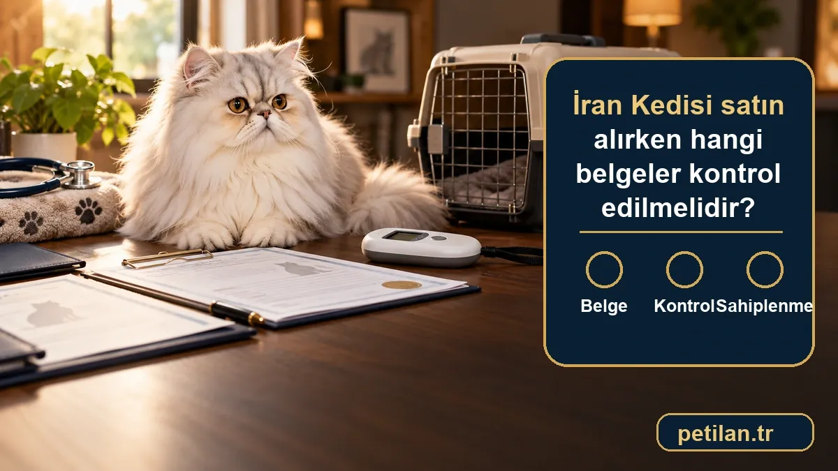 İran Kedisi satın alırken hangi belgeler kontrol edilmelidir?