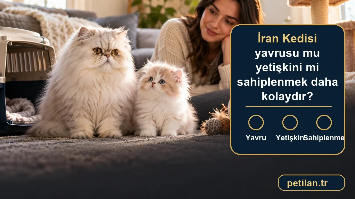 İran Kedisi yavrusu mu yetişkini mi sahiplenmek daha kolaydır?