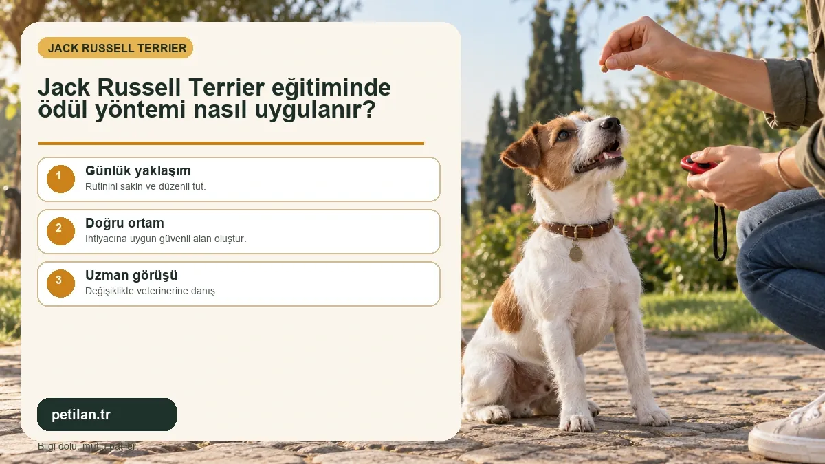 Jack Russell Terrier eğitiminde ödül yöntemi nasıl uygulanır?