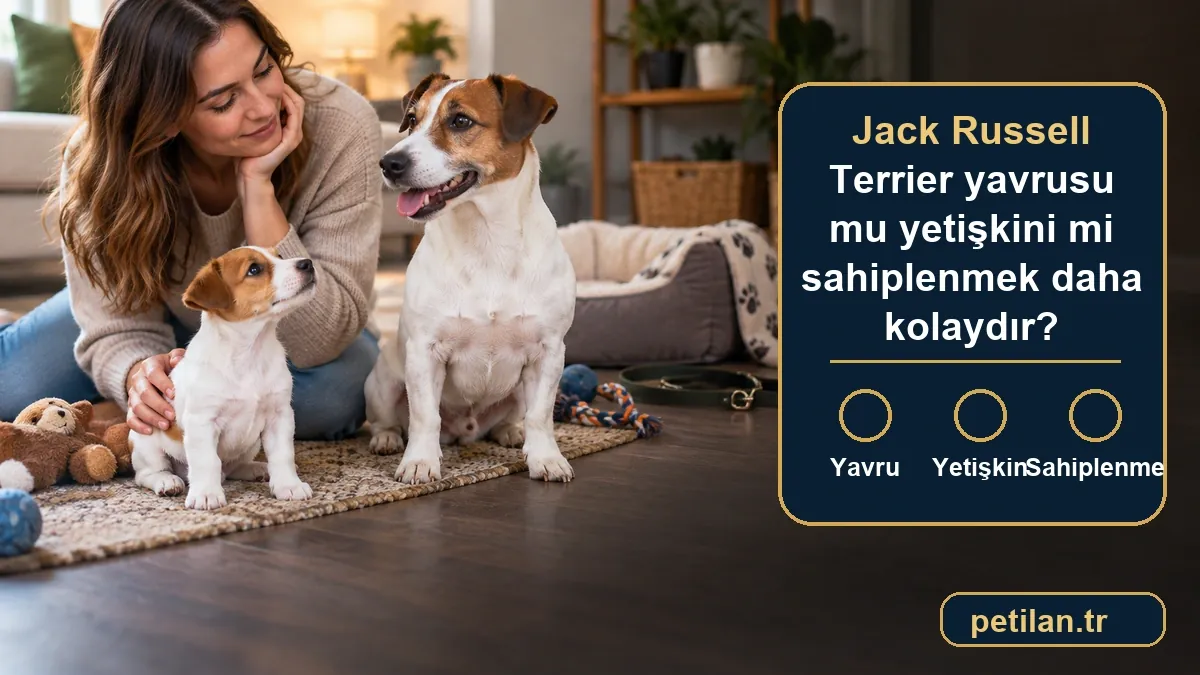 Jack Russell Terrier yavrusu mu yetişkini mi sahiplenmek daha kolaydır?