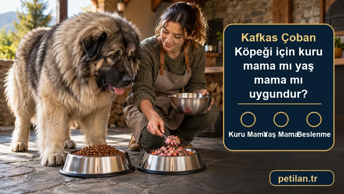 Kafkas Çoban Köpeği için kuru mama mı yaş mama mı uygundur?