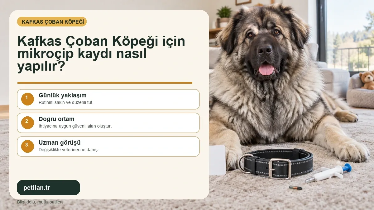 Kafkas Çoban Köpeği için mikroçip kaydı nasıl yapılır?