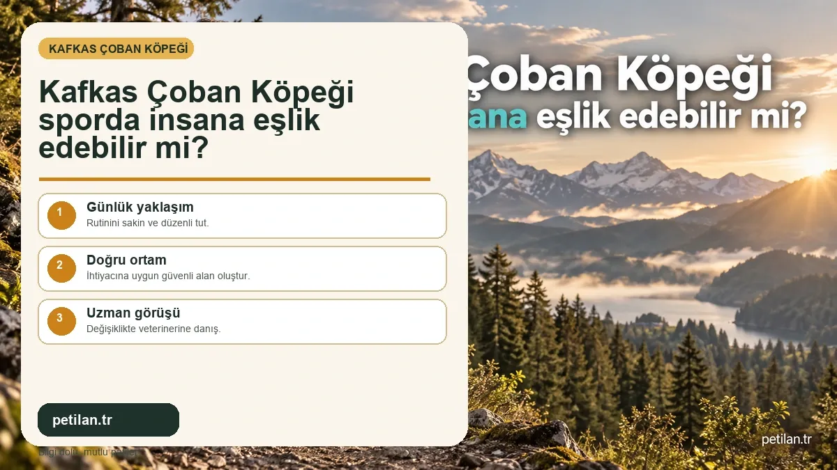 Kafkas Çoban Köpeği sporda insana eşlik edebilir mi?