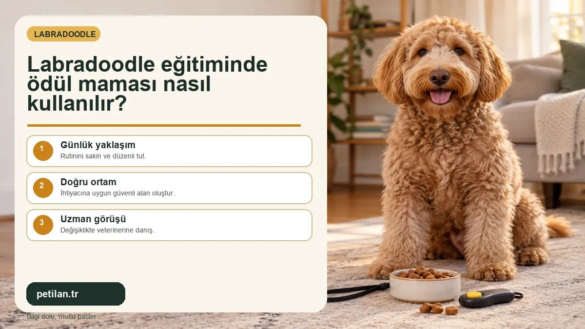 Labradoodle eğitiminde ödül maması nasıl kullanılır?