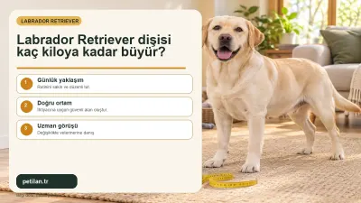 Labrador Retriever dişisi kaç kiloya kadar büyür?