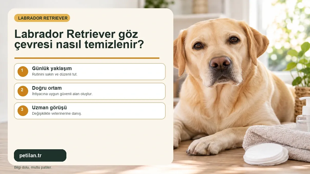 Labrador Retriever göz çevresi nasıl temizlenir?