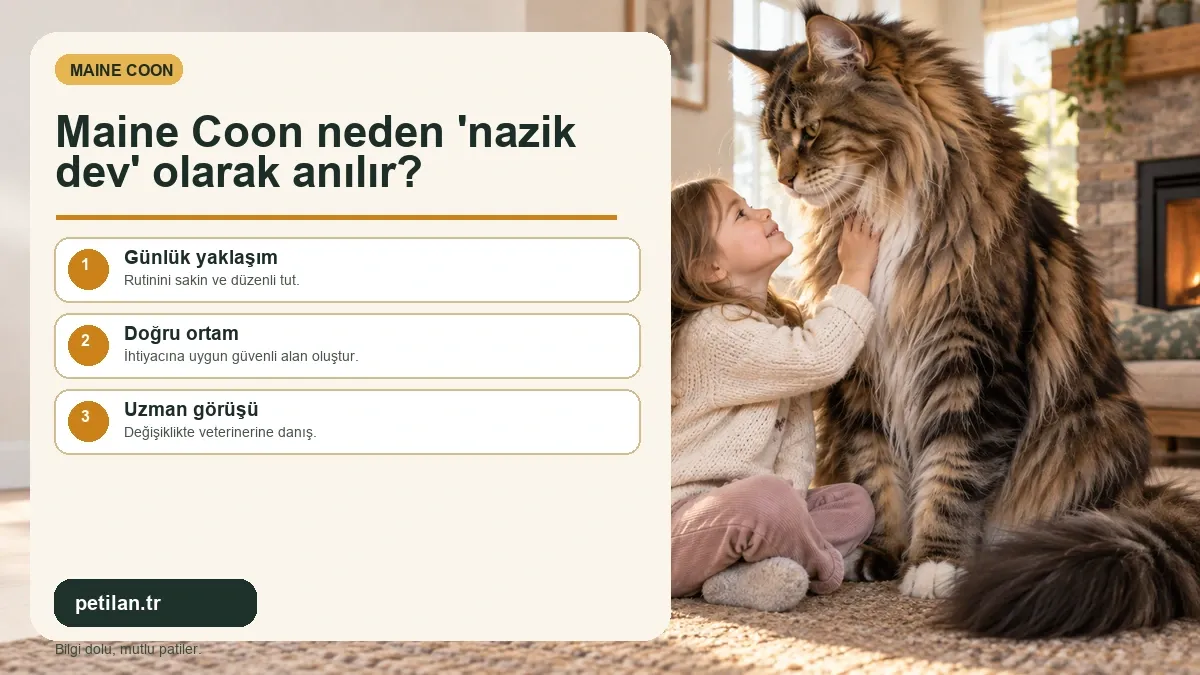 Maine Coon neden 'nazik dev' olarak anılır?
