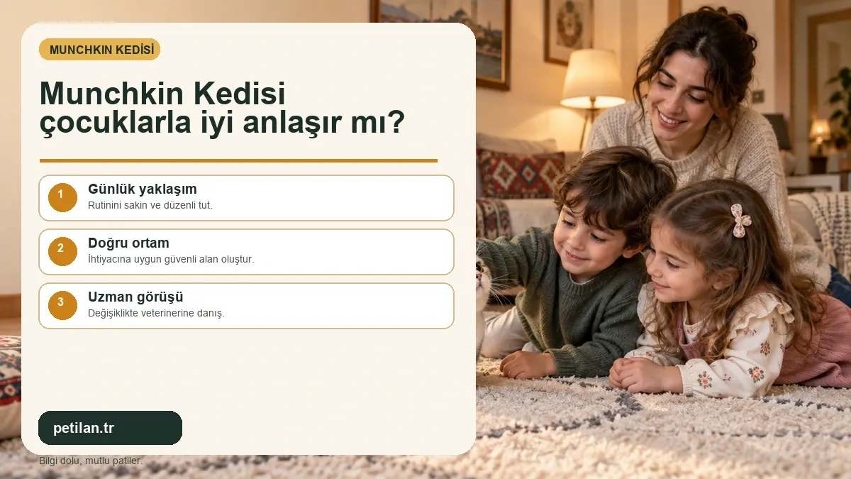 Munchkin Kedisi çocuklarla iyi anlaşır mı?
