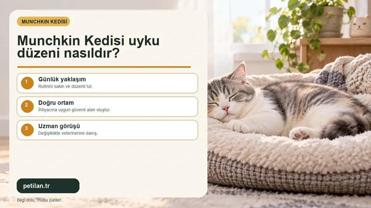 Munchkin Kedisi uyku düzeni nasıldır?
