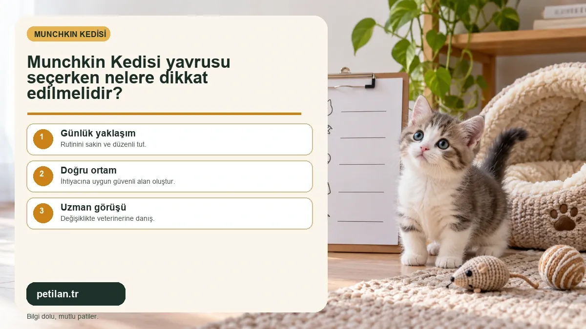 Munchkin Kedisi yavrusu seçerken nelere dikkat edilmelidir?