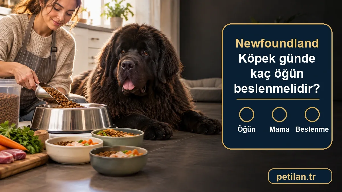 Newfoundland Köpek günde kaç öğün beslenmelidir?