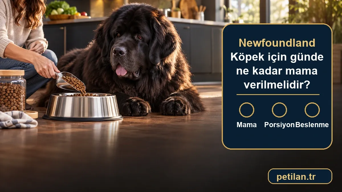 Newfoundland Köpek için günde ne kadar mama verilmelidir?