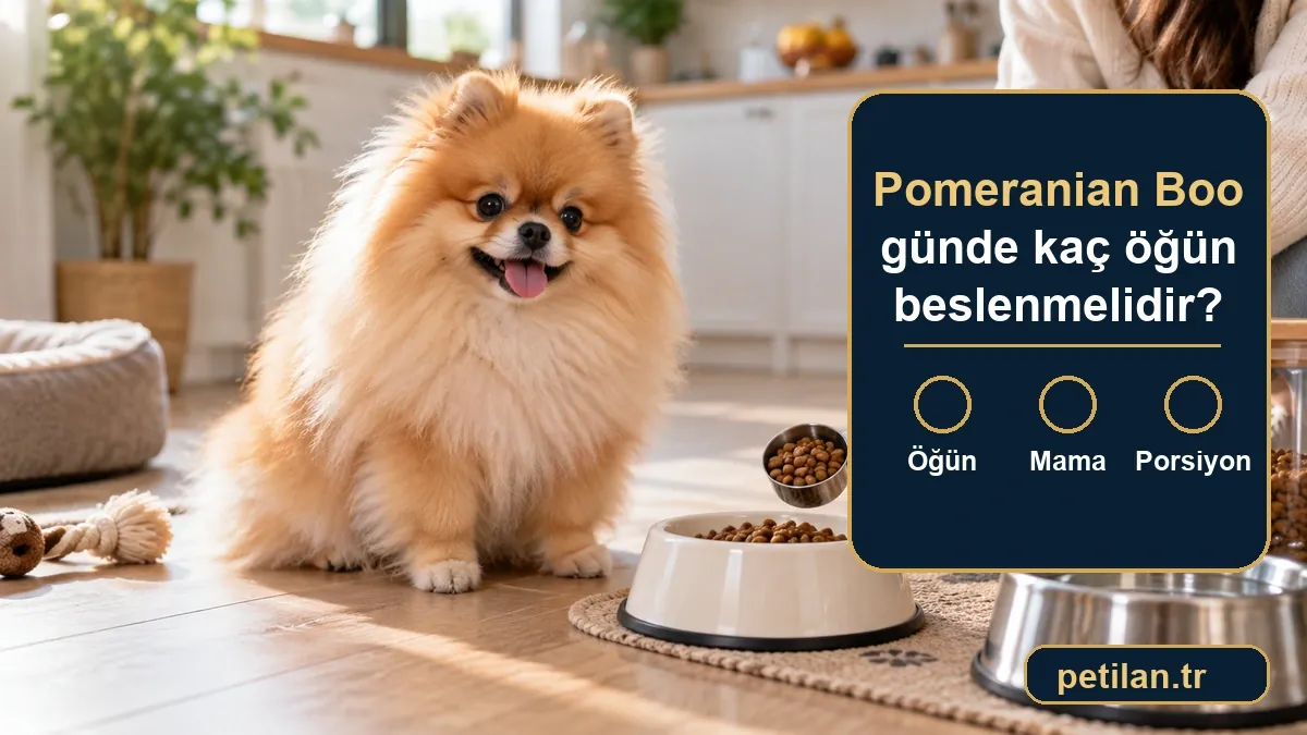 Pomeranian Boo günde kaç öğün beslenmelidir?
