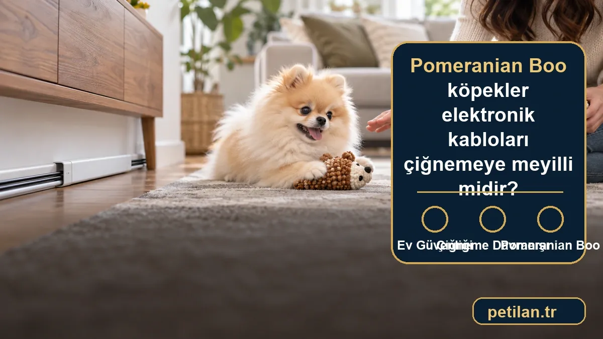 Pomeranian Boo köpekler elektronik kabloları çiğnemeye meyilli midir?