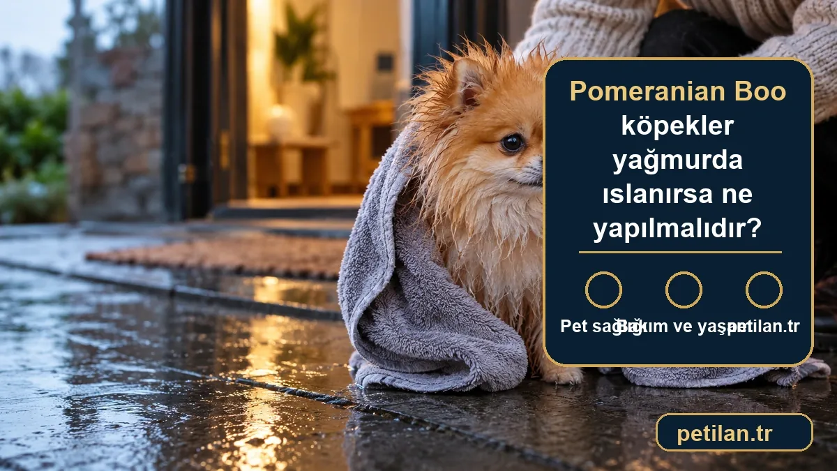 Pomeranian Boo köpekler yağmurda ıslanırsa ne yapılmalıdır?