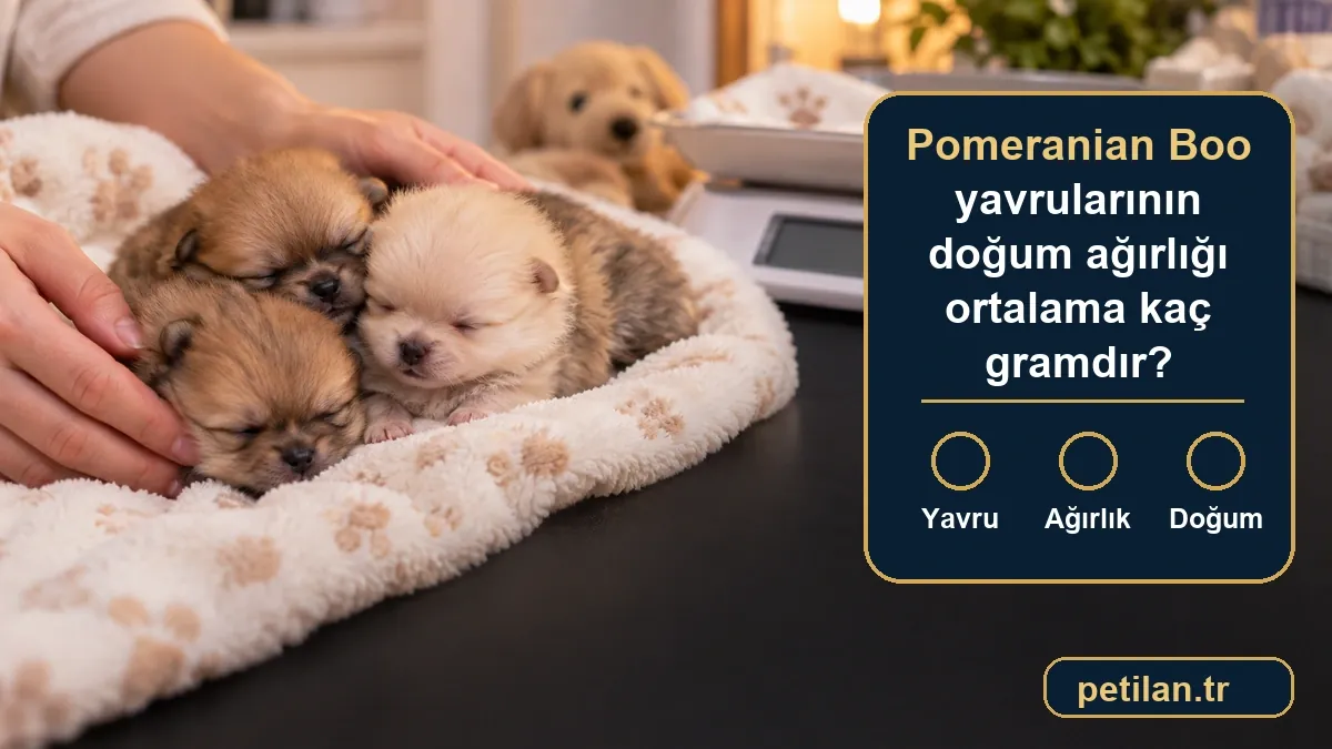 Pomeranian Boo yavrularının doğum ağırlığı ortalama kaç gramdır?