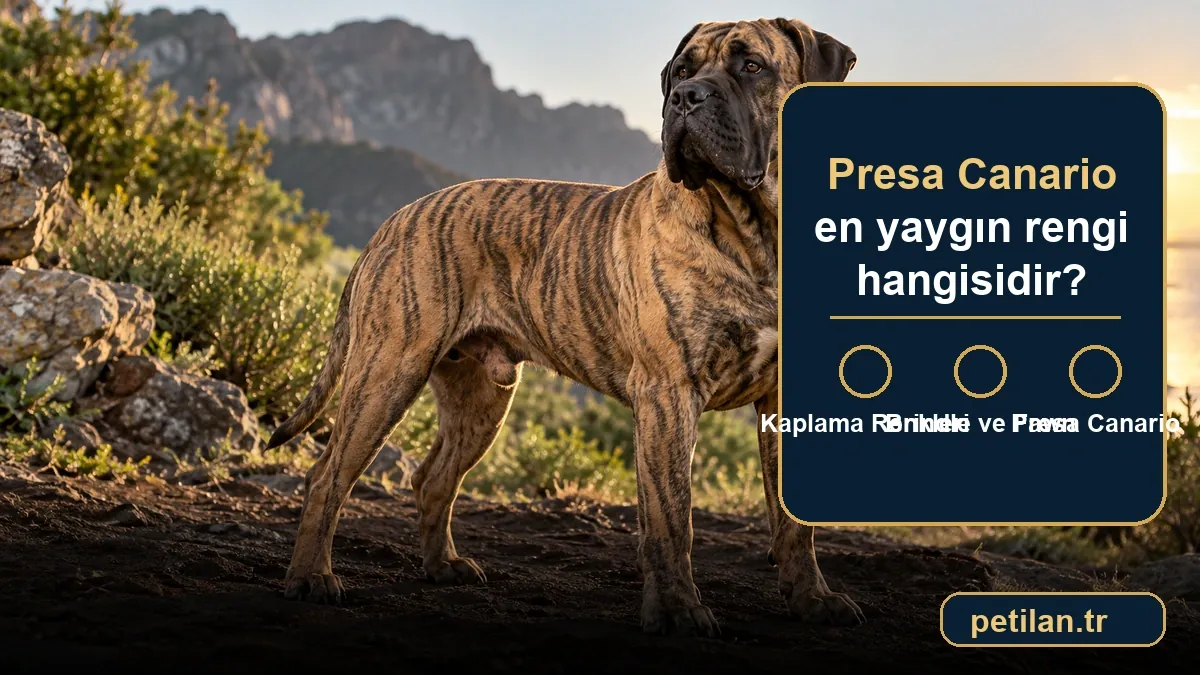 Presa Canario en yaygın rengi hangisidir?