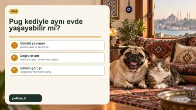 Pug kediyle aynı evde yaşayabilir mi?