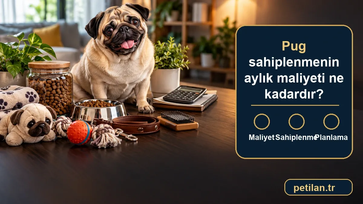 Pug sahiplenmenin aylık maliyeti ne kadardır?