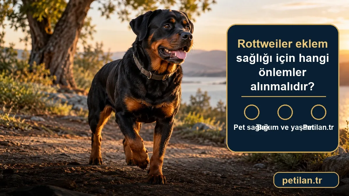Rottweiler eklem sağlığı için hangi önlemler alınmalıdır?
