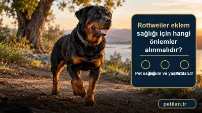 Rottweiler eklem sağlığı için hangi önlemler alınmalıdır?