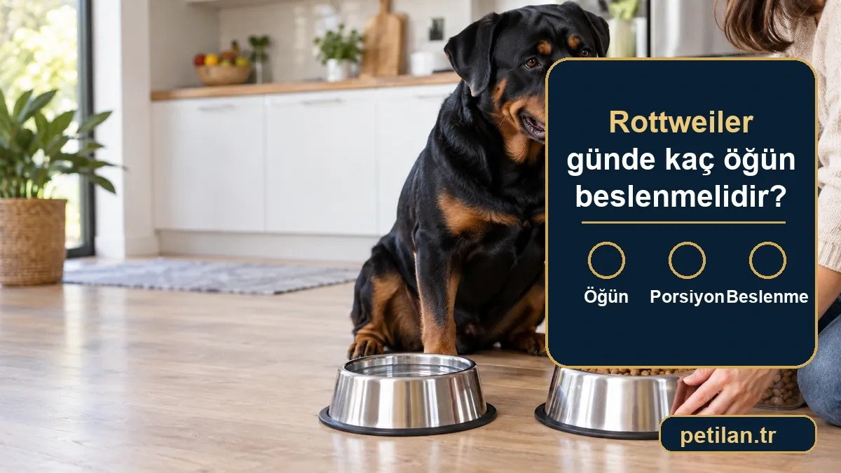 Rottweiler günde kaç öğün beslenmelidir?