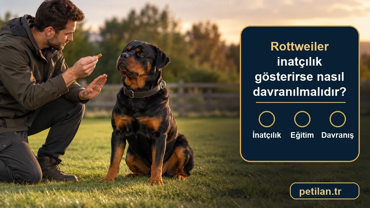 Rottweiler inatçılık gösterirse nasıl davranılmalıdır?