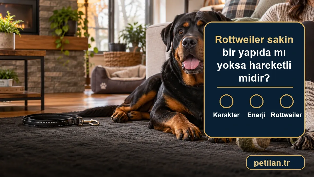 Rottweiler sakin bir yapıda mı yoksa hareketli midir?