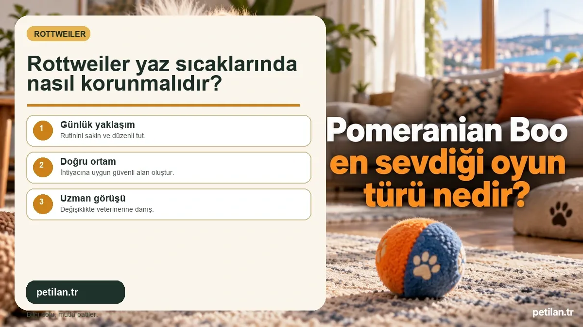 Rottweiler yaz sıcaklarında nasıl korunmalıdır?
