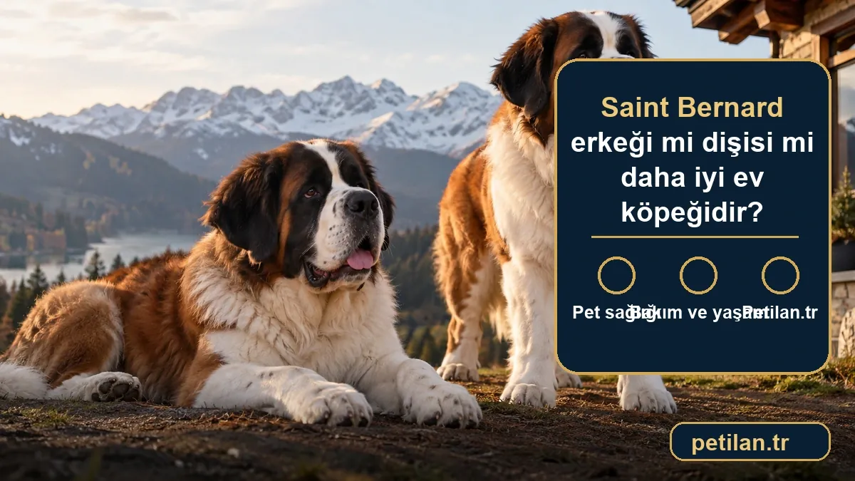 Saint Bernard erkeği mi dişisi mi daha iyi ev köpeğidir?