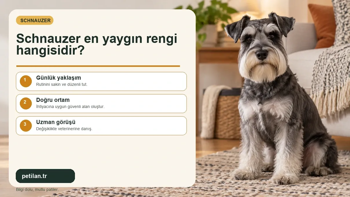 Schnauzer en yaygın rengi hangisidir?