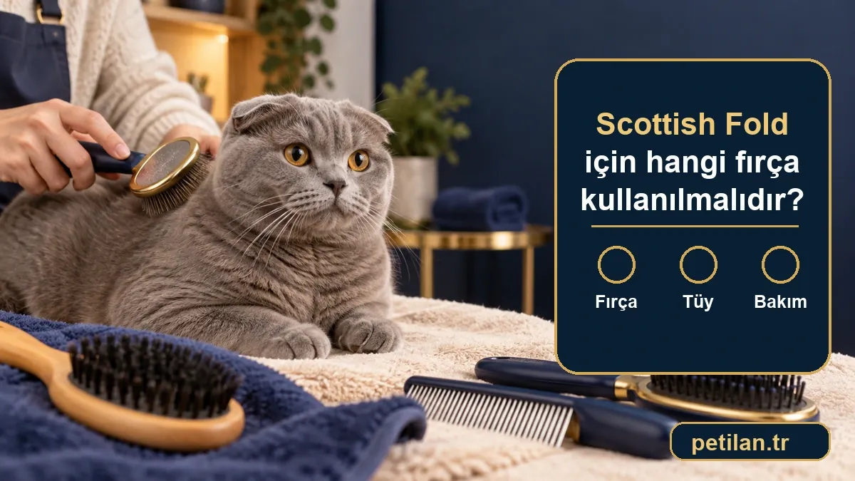 Scottish Fold için hangi fırça kullanılmalıdır?