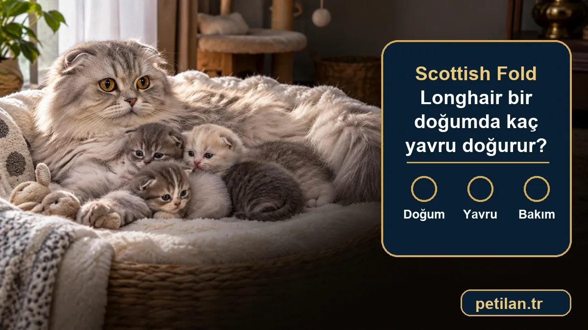 Scottish Fold Longhair bir doğumda kaç yavru doğurur?